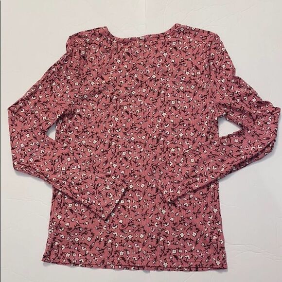 Art Class Pink Floral Long Sleeve Shirt L 10-12 - Picture 2 of 4